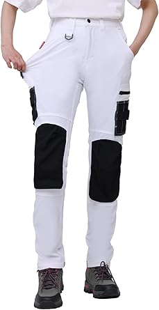 WORK IDEA Women's Slim-Fit Stretch Work Trousers: Critical Cordura Fabric Areas, Durable Elegance for the Highest Demands