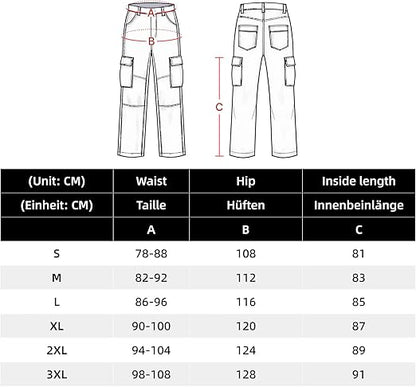 WORK IDEA Men's Work Trousers, Trousers with Multifunctional Pockets, Trousers with Removable Flight Pockets, black, XXL