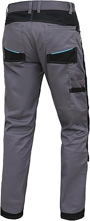 WORK IDEA Men's Stretch Work Trousers with Multiple Pockets and Tool Pockets