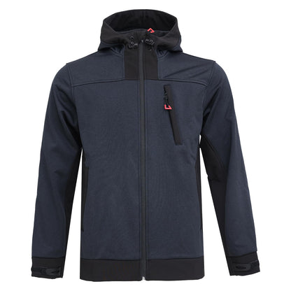 WORK IDEA Men's Fleece Jacket, Warm Soft Outdoor Jacket with Zip, Breathable, Lightweight, Cold Insulating