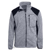 WORK IDEA Men's Knitted Fleece Jacket, Fleece Cardigan, Breathable Outdoor Fleece Jackets for Men, Warm and Lightweight Knitted Fleece Jacket with Zip