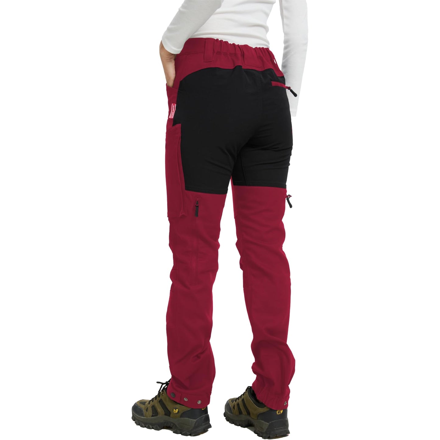 WORK IDEA Women's Hiking Trousers, Stretch Slim Fit, Water Resistant, for Outdoor Activities
