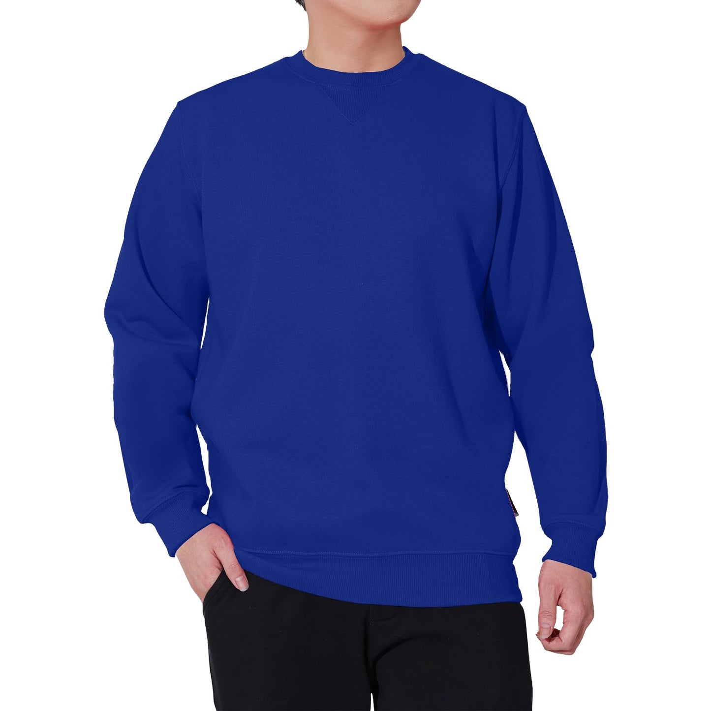 WORK IDEA Men's Crewneck Sweatshirt Work Wear Pullover Men's Basic Work Jumper