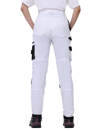 WORK IDEA Women's Slim-Fit Stretch Work Trousers: Cordura Fabric in Critical Areas, Heavy Duty, Elegant, Suitable for Highest Demands