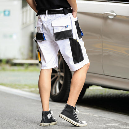 WORK IDEA Short Men's Work Shorts Multi Pocket Men's Cargo Trousers for Summer