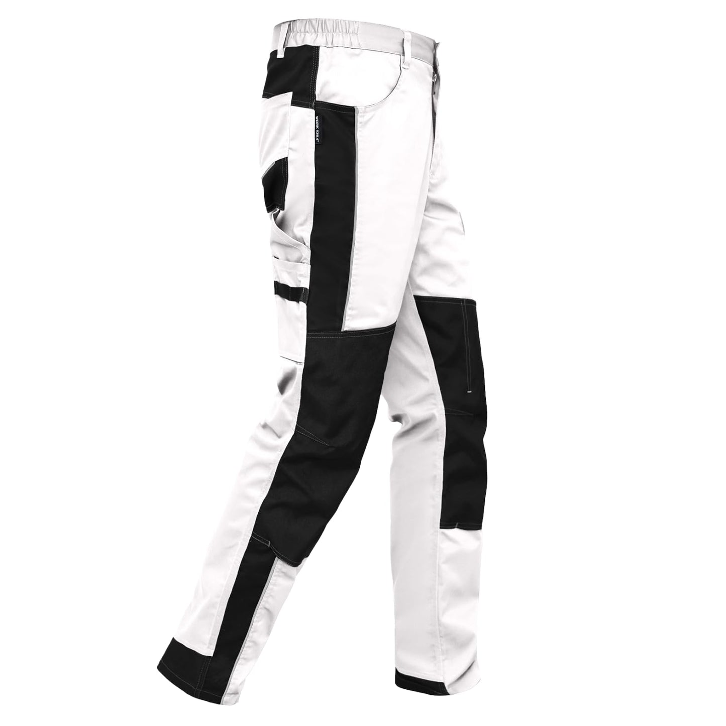 WORK IDEA Men's Stretch Work Trousers with Multiple Pockets and Tool Pockets