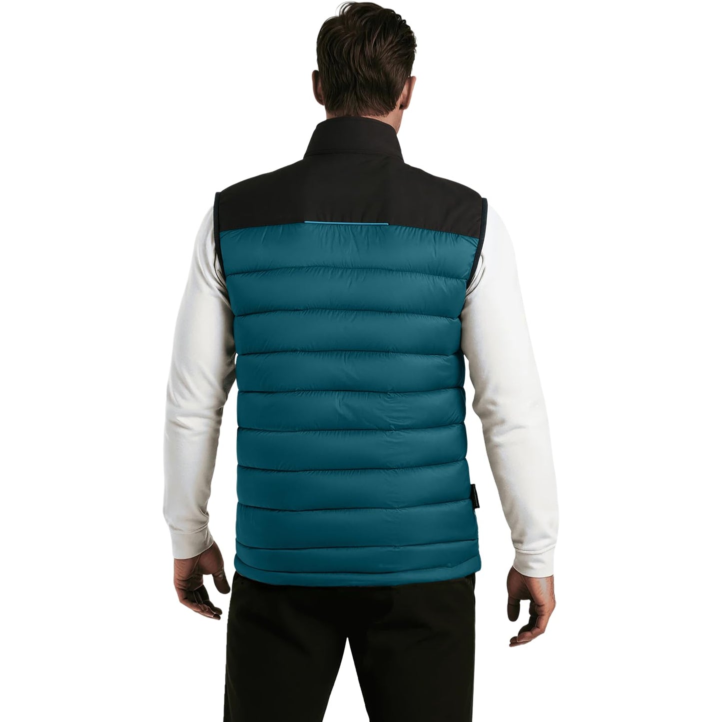 WORK IDEA Men's Outdoor Softshell Vest Water-Repellent Windproof Sleeveless Jacket - Breathable Lightweight Sports Vest with Pockets for Cycling, Running, Hiking, Golf and Work Contexts