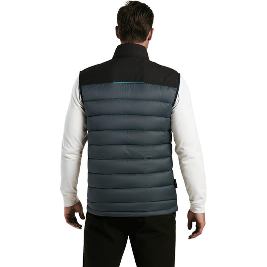 WORK IDEA Men's Outdoor Softshell Vest Water-Repellent Windproof Sleeveless Jacket - Breathable Lightweight Sports Vest with Pockets for Cycling, Running, Hiking, Golf and Work Contexts