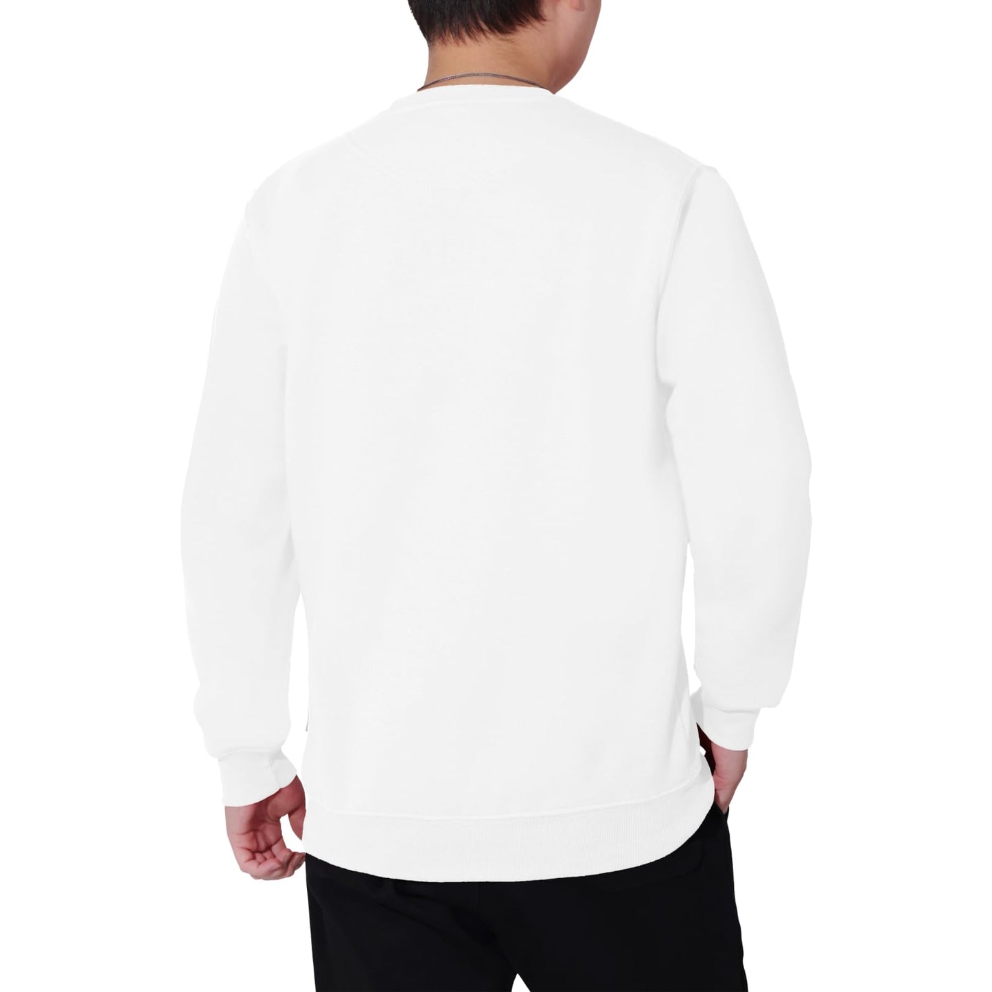 WORK IDEA Men's Crewneck Sweatshirt Work Wear Pullover Men's Basic Work Jumper