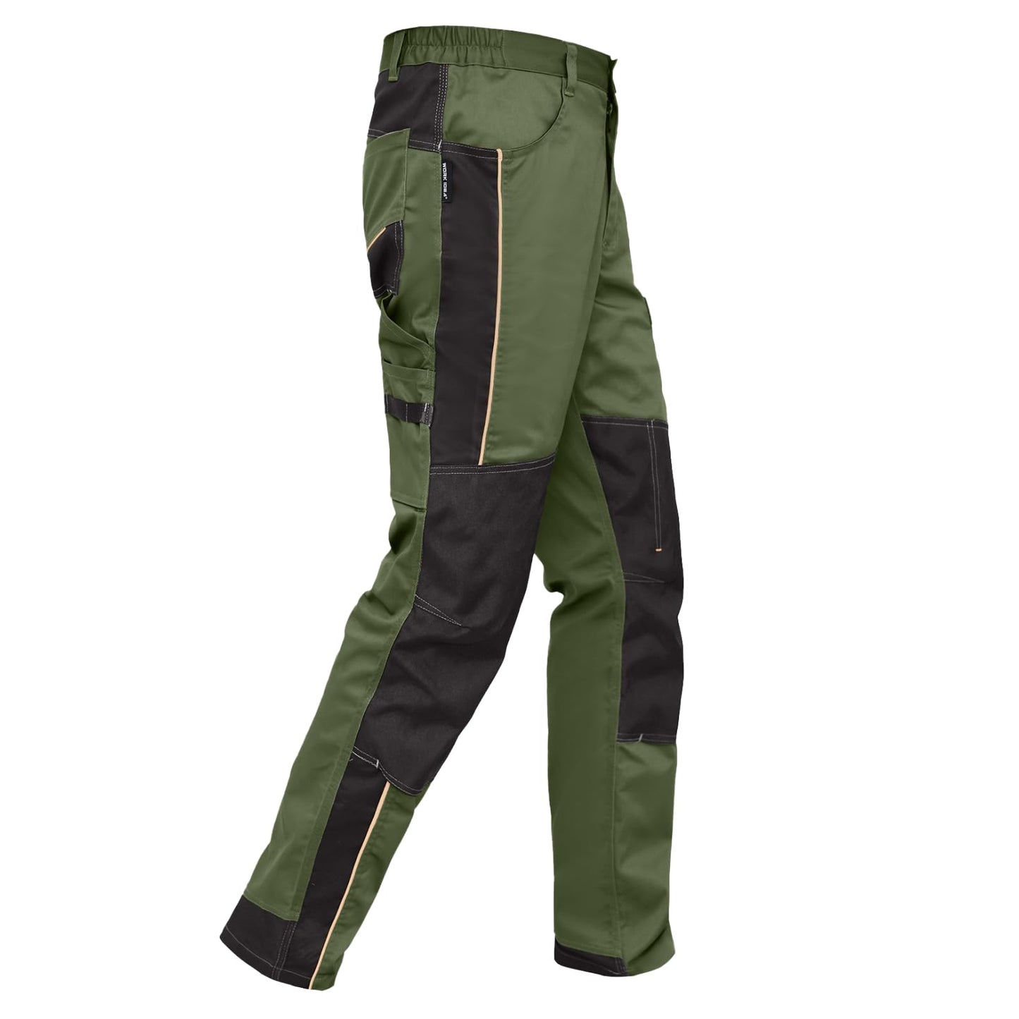 WORK IDEA Men's Stretch Work Trousers with Multiple Pockets and Tool Pockets