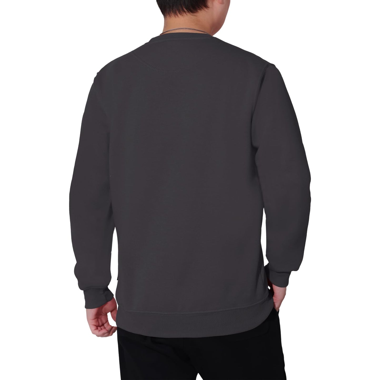 WORK IDEA Men's Crewneck Sweatshirt Work Wear Pullover Men's Basic Work Jumper
