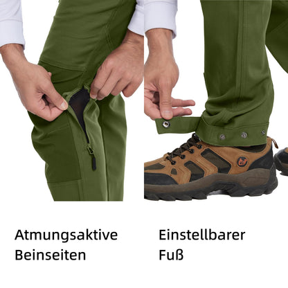 WORK IDEA Women's Hiking Trousers, Stretch Slim Fit, Water Resistant, for Outdoor Activities