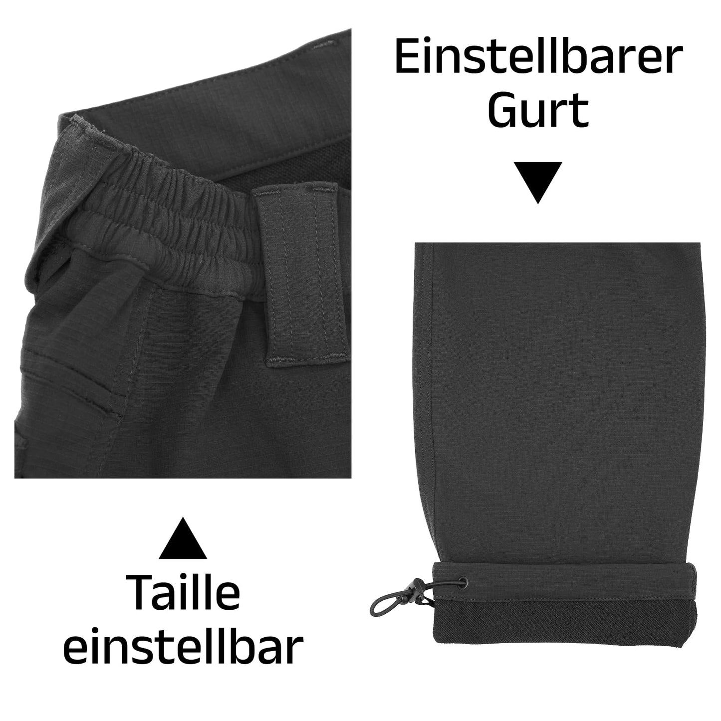 WORK IDEA Outdoorhose für Herren Wanderhose Wasserdicht & Elastisch Softshellhose Atmungsaktiv Weiche für Trekking, Bergsteigen und Freizeit