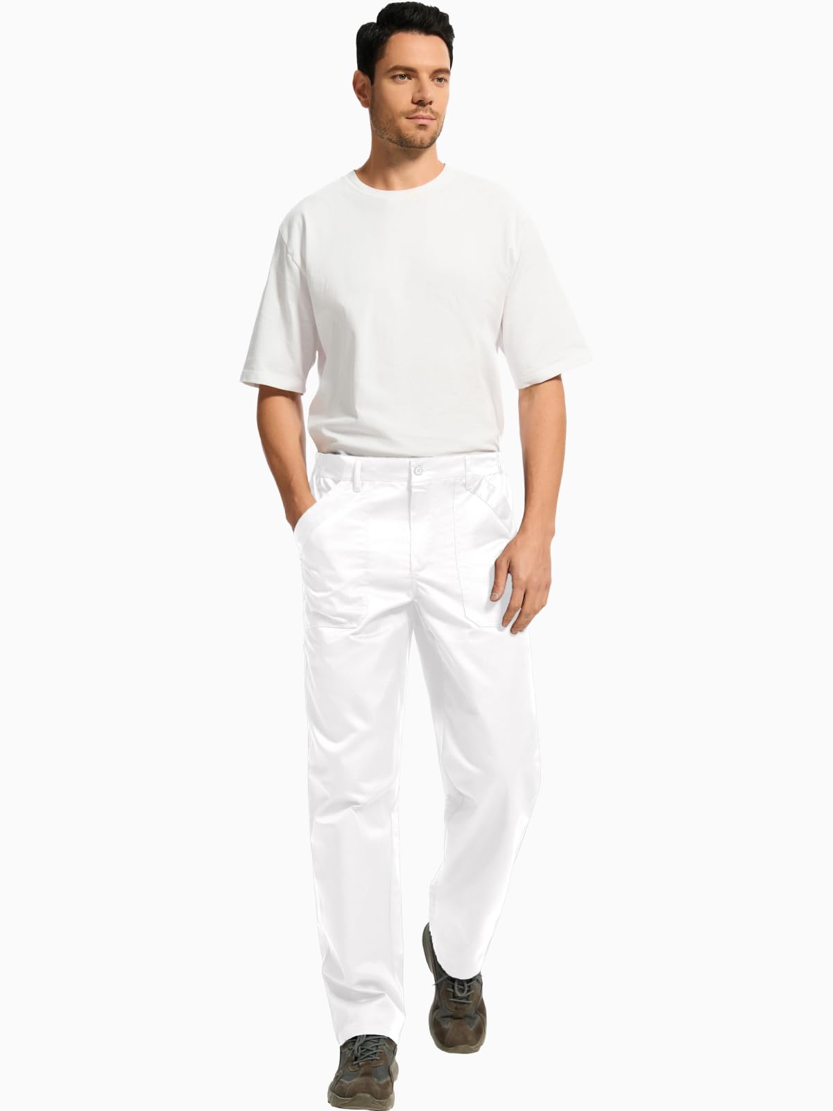 p:
Pantalones de trabajo de ajuste relajado para hombre WORK IDEA ligeros para pintor, decoración